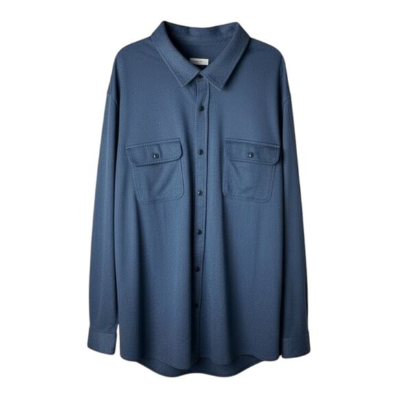 Men's Big & Tall Comfort Soft Shirt - Goodfellow & Co™ - Blue - 3XLT - Picture 1 of 1
